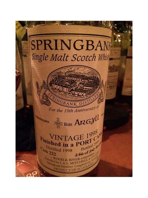 Springbank 1998 Private Bottling