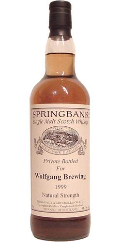 Springbank 1999 Private Bottling Wolfgang Brewing, warehouse 3