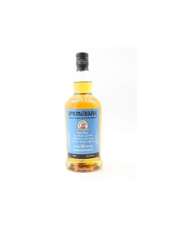 Springbank 20-year-old Celebrating 1,000 reviews at ralfy.com