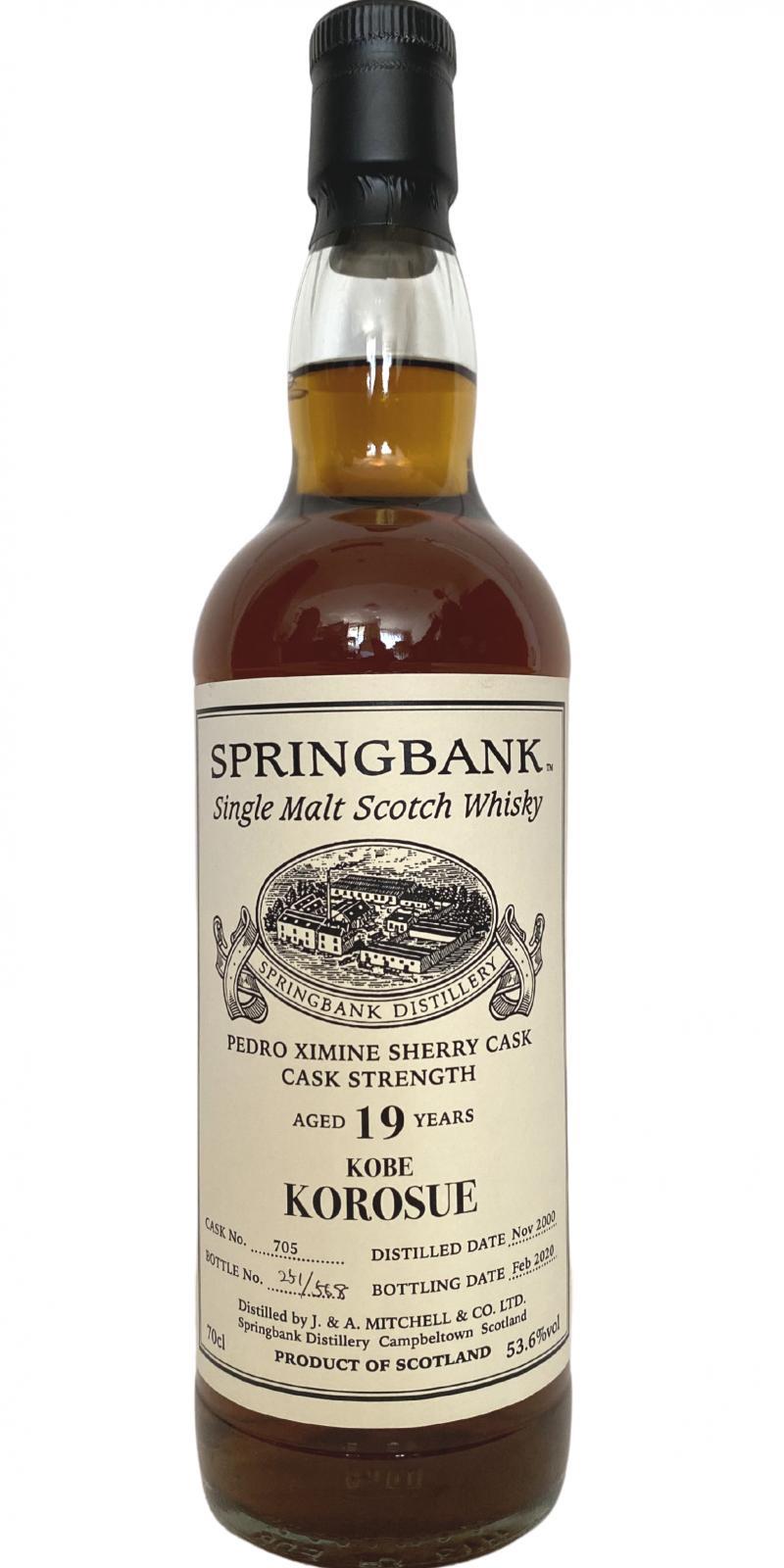 Springbank 2000 Private Bottling