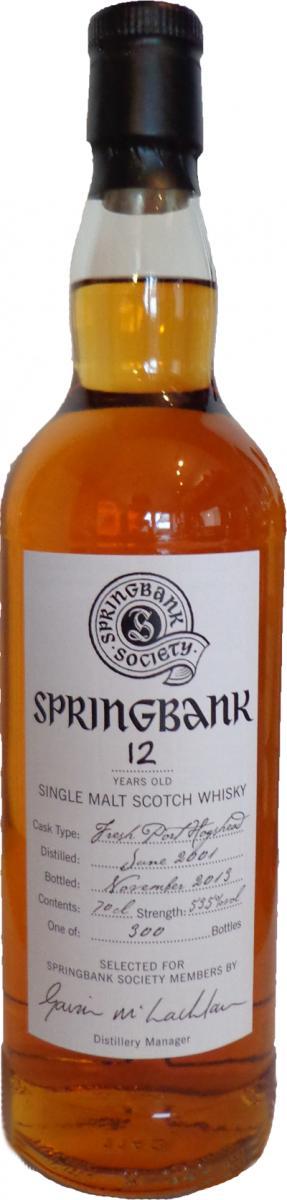 Springbank 2001 Society Bottling