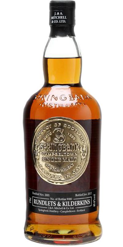 Springbank 2001 Rundlets & Kilderkins