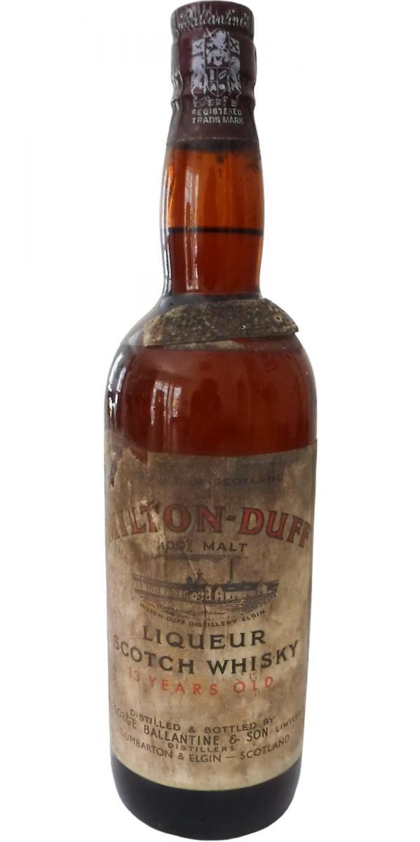 Miltonduff 13-year-old Liqueur Scotch Whisky