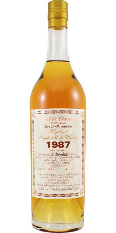 Miltonduff 1987 AC Rare & Old Selection