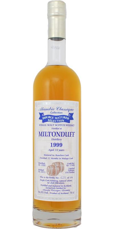 Miltonduff 1999 AC Double Matured Selection