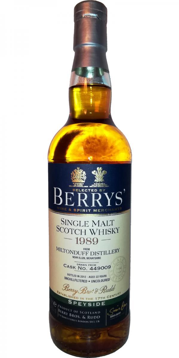 Miltonduff 1989 BR Berrys'