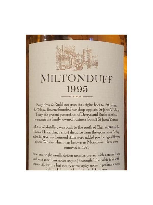 Miltonduff 1995 BR Berrys'