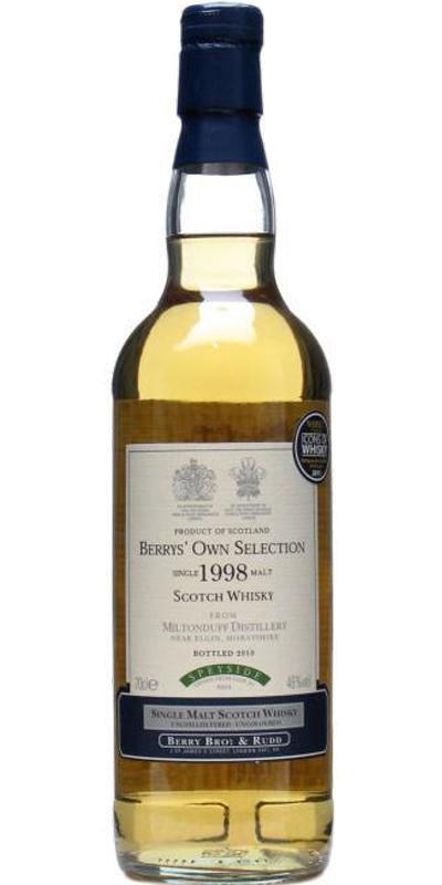 Miltonduff 1998 BR Berrys' Own Selection