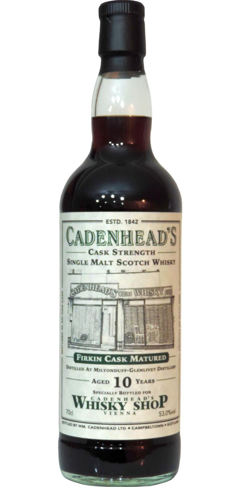 Miltonduff 10-year-old CA Cadenhead's Whisky Shop Vienna