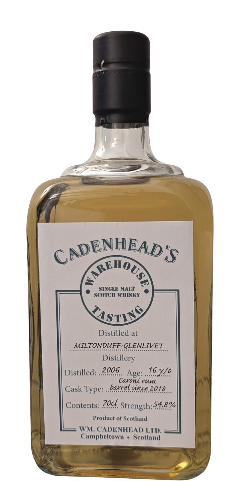 Miltonduff 2006 CA Warehouse Tasting