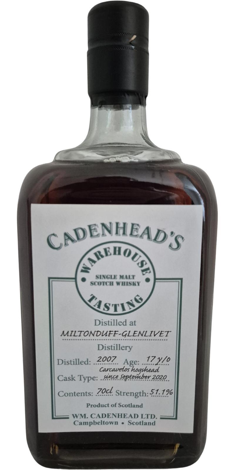 Miltonduff 2007 CA Warehouse Tasting