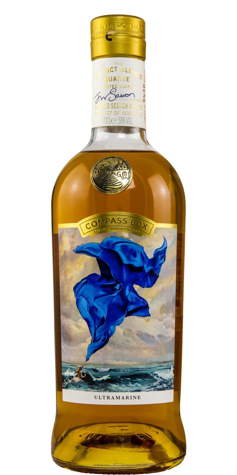 Ultramarine Blended Scotch Whisky CB The Extinct Blends Quartet