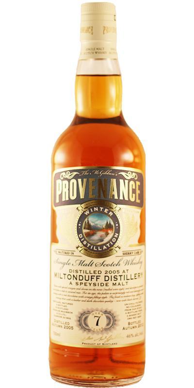 Miltonduff 2005 McG McGibbon's Provenance