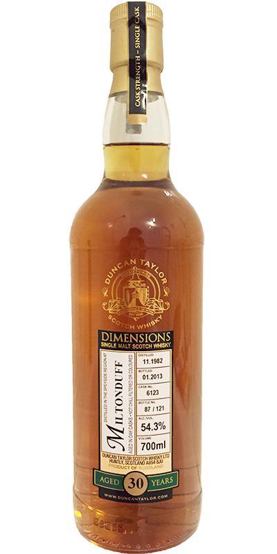 Miltonduff 1982 DT Dimensions