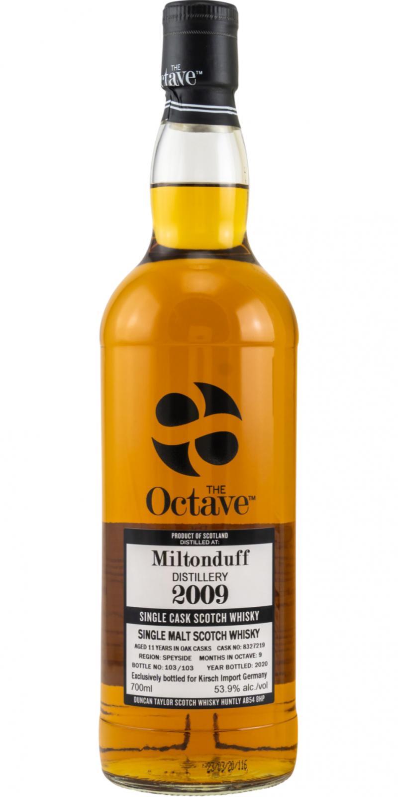 Miltonduff 2009 DT The Octave