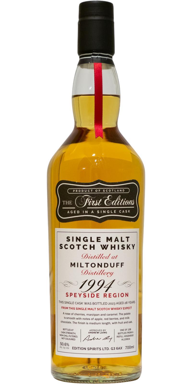 Miltonduff 1994 ED The First Editions