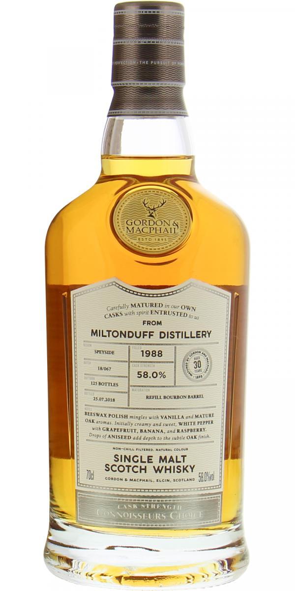 Miltonduff 1988 GM Connoisseurs Choice - Cask Strength