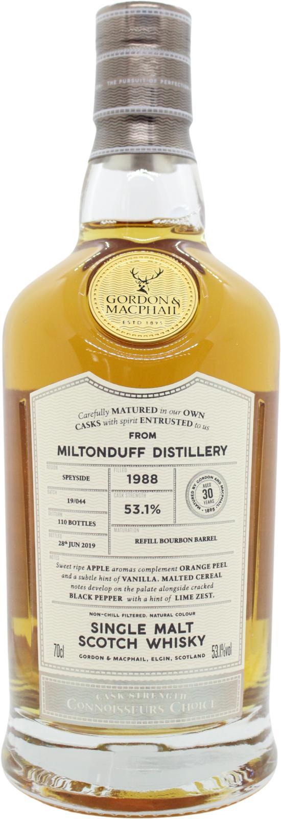 Miltonduff 1988 GM Connoisseurs Choice - Cask Strength