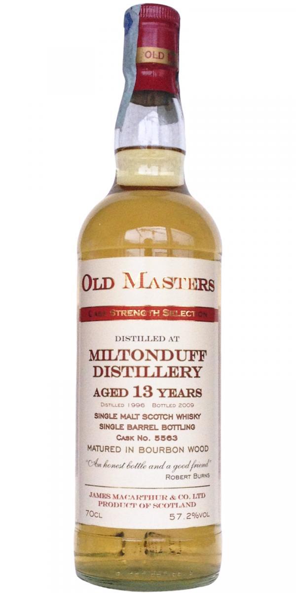 Miltonduff 1996 JM Old Masters - Cask Strength Selection