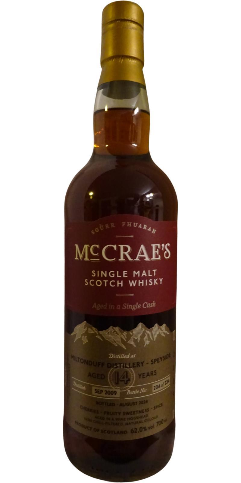 Miltonduff 2009 LsD McCrae's