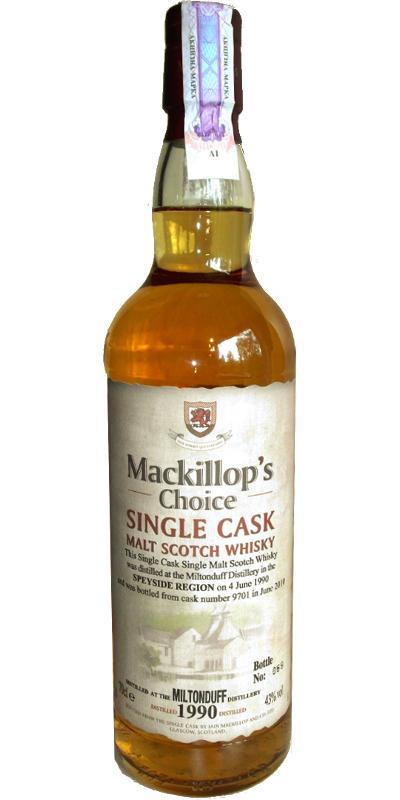 Miltonduff 1990 McC Single Cask