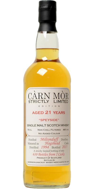 Miltonduff 1994 MMcK Càrn Mòr - Strictly Limited Edition