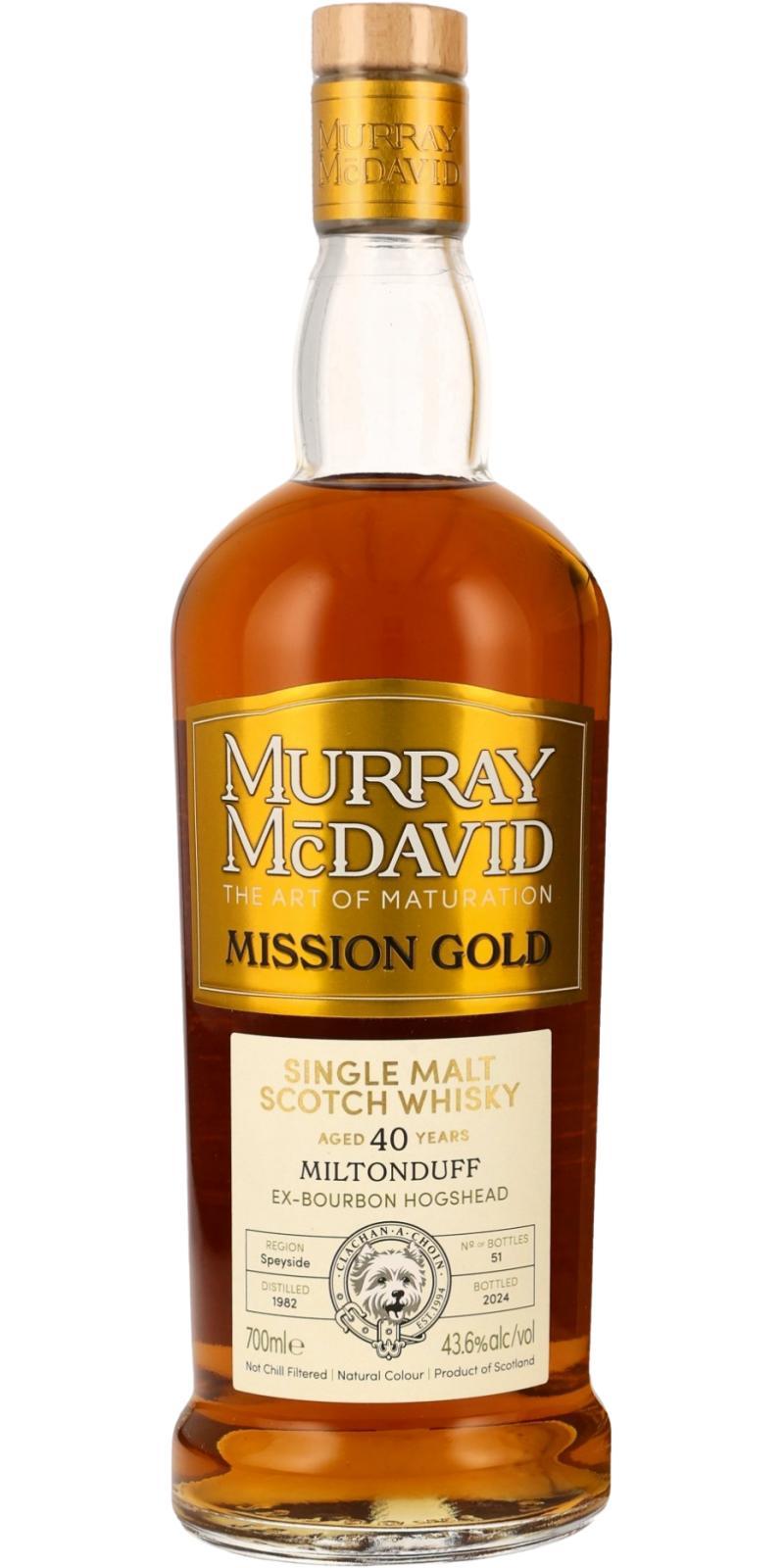 Miltonduff 1982 MM Mission Gold