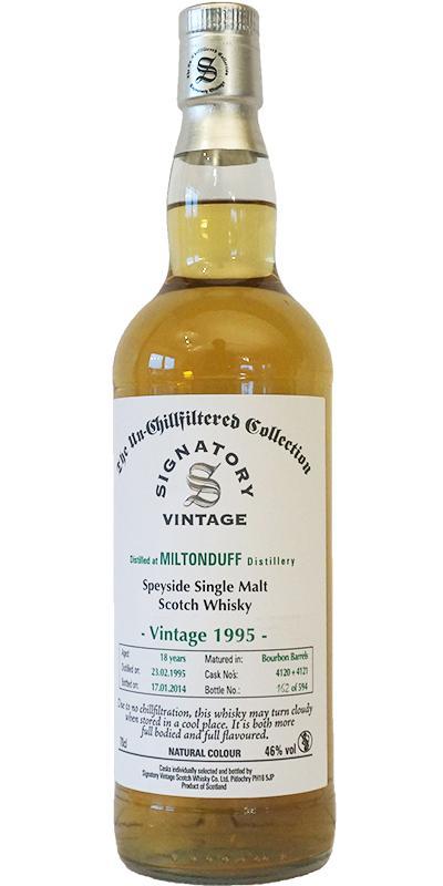 Miltonduff 1995 SV The Un-Chillfiltered Collection