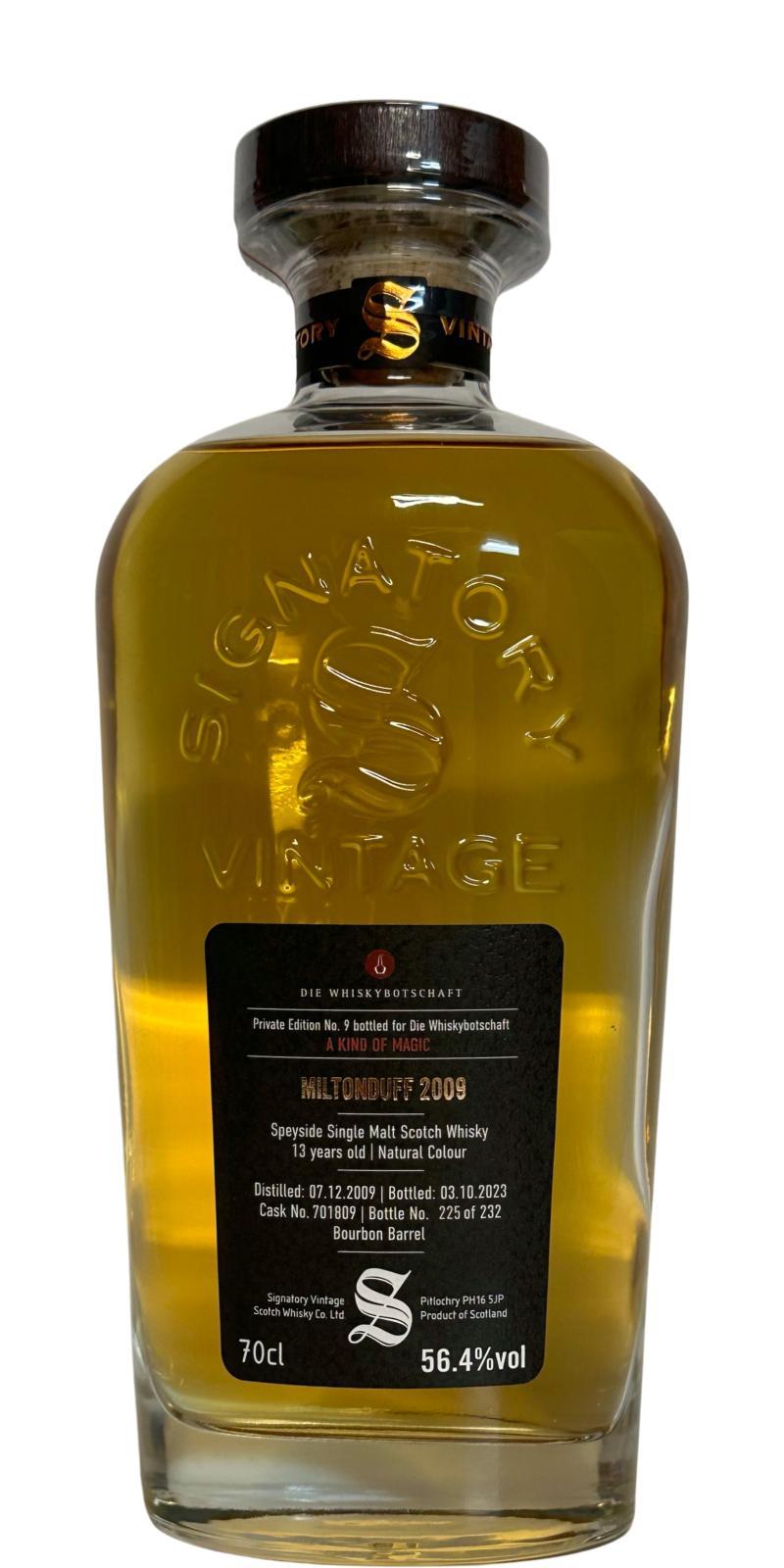 Miltonduff 2009 SV Private Edition No. 9 A Kind Of Magic