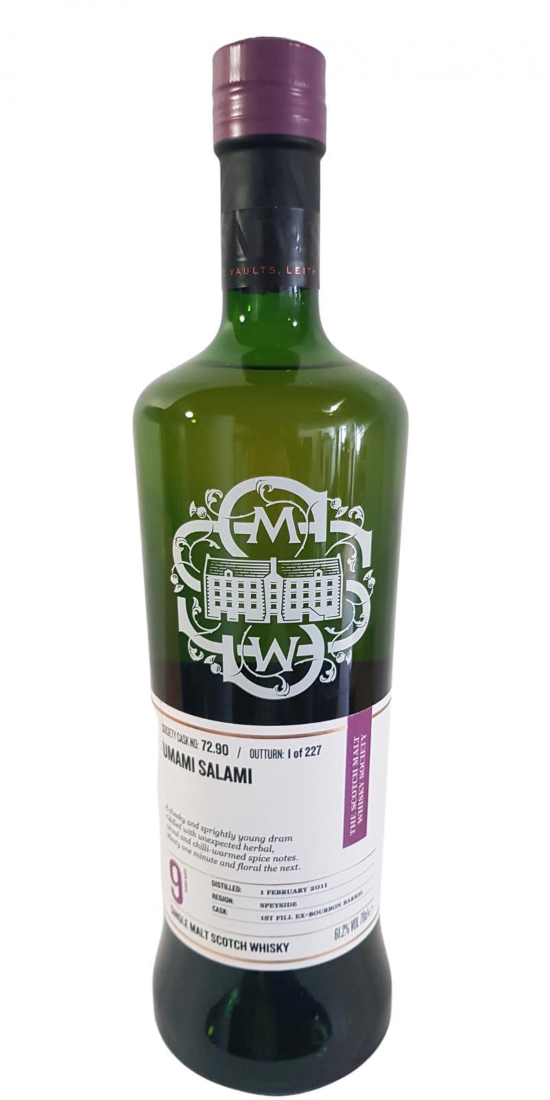 Miltonduff 2011 SMWS 72.90 Umami salami