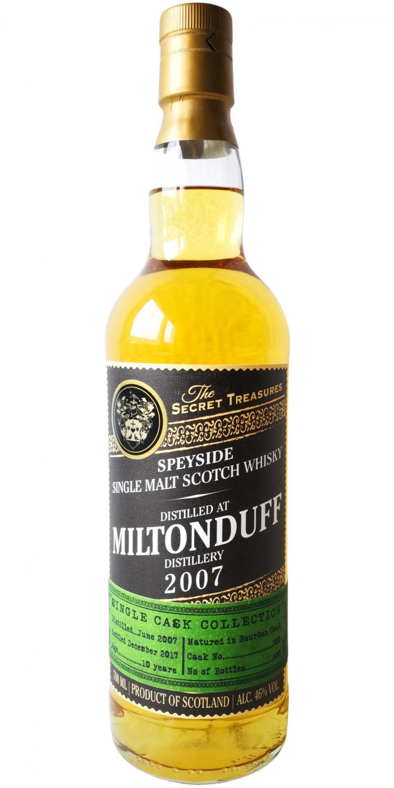 Miltonduff 2007 ST Single Cask Collection
