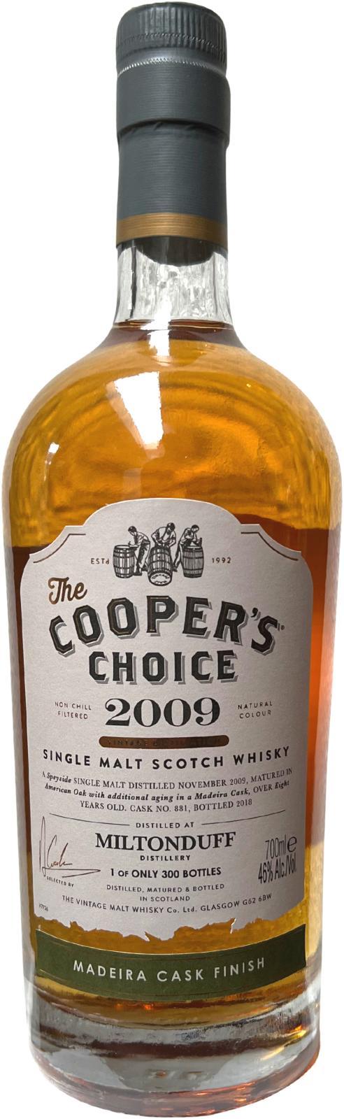 Miltonduff 2009 VM The Cooper's Choice