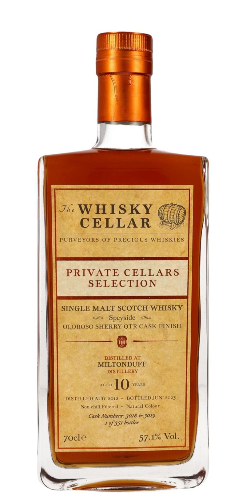 Miltonduff 2012 TWCe Private Cellars Selection