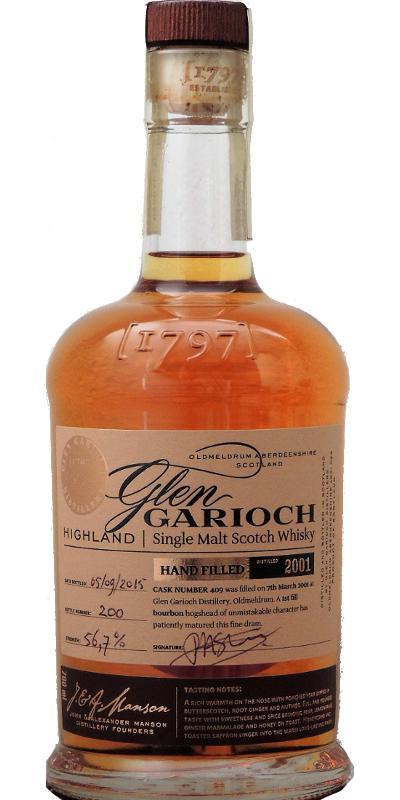 Glen Garioch 2001 Hand filled at the distillery