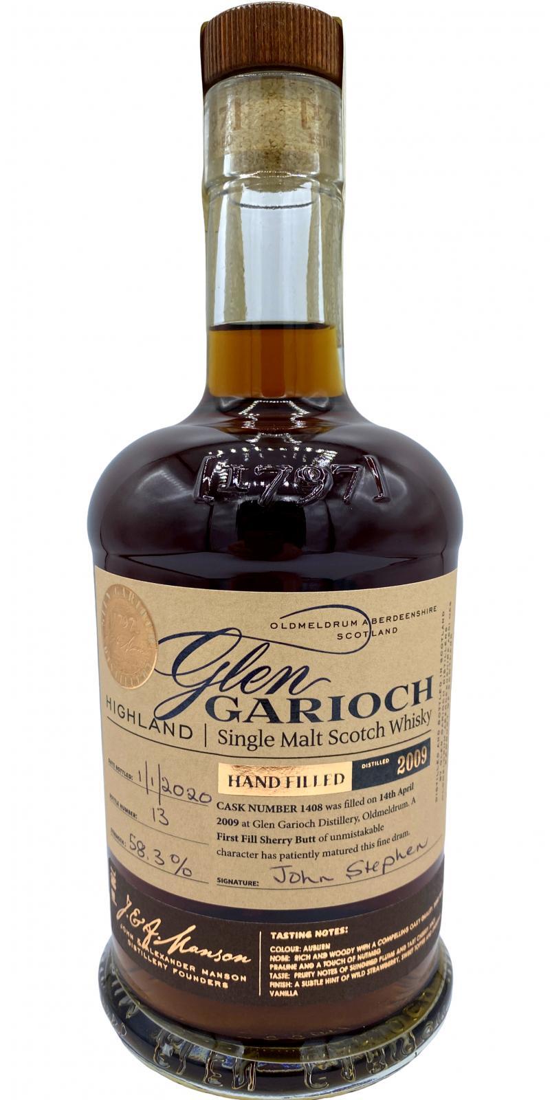 Glen Garioch 2009 Hand Filled