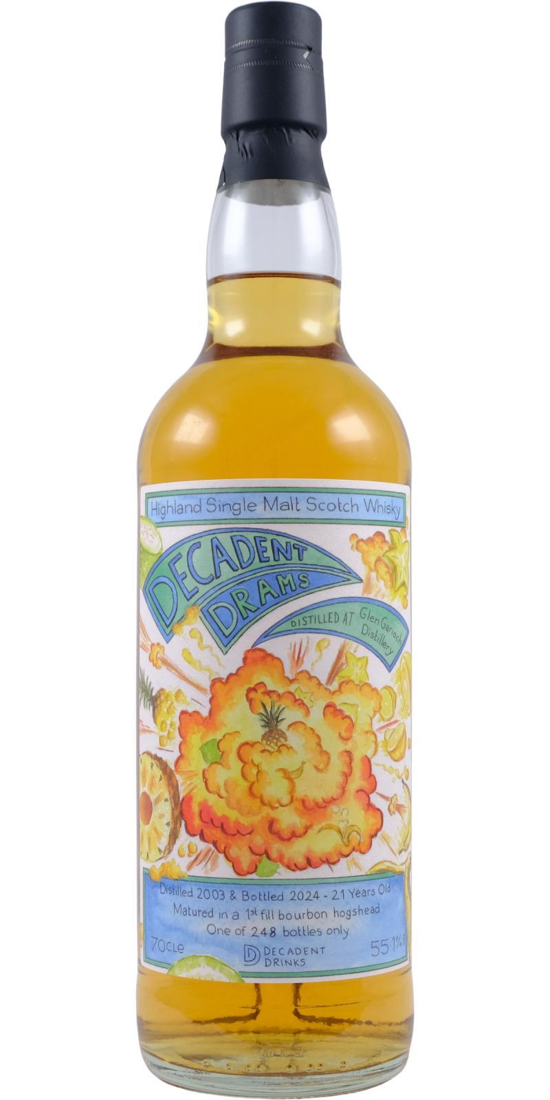 Glen Garioch 2003 DeDr Decadent Drams