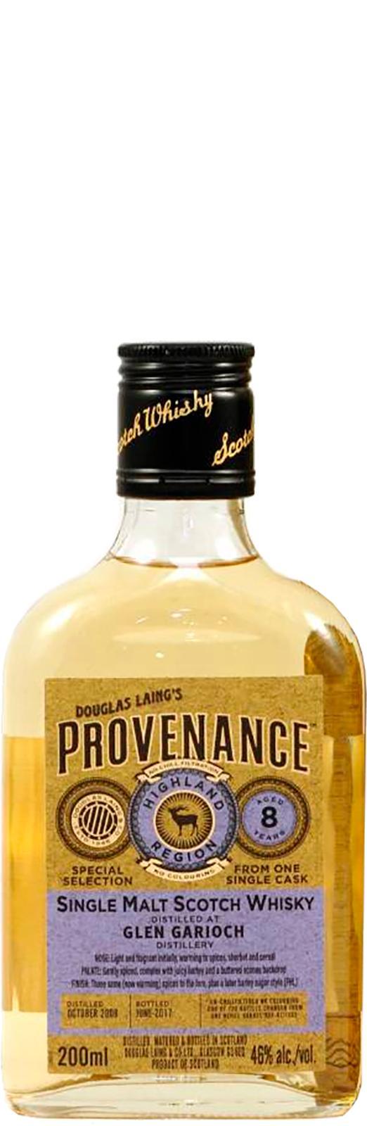 Glen Garioch 2008 DL Provenance