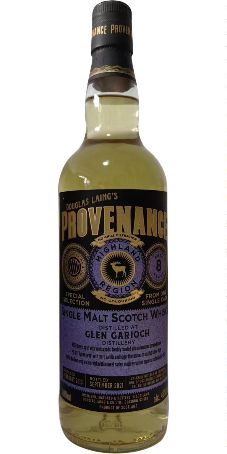 Glen Garioch 2013 DL Provenance