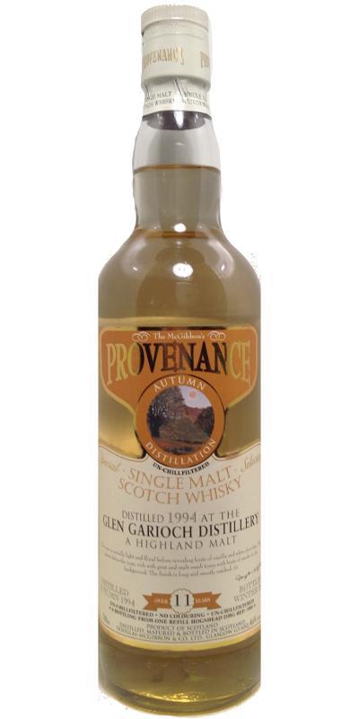 Glen Garioch 1994 McG McGibbon's Provenance