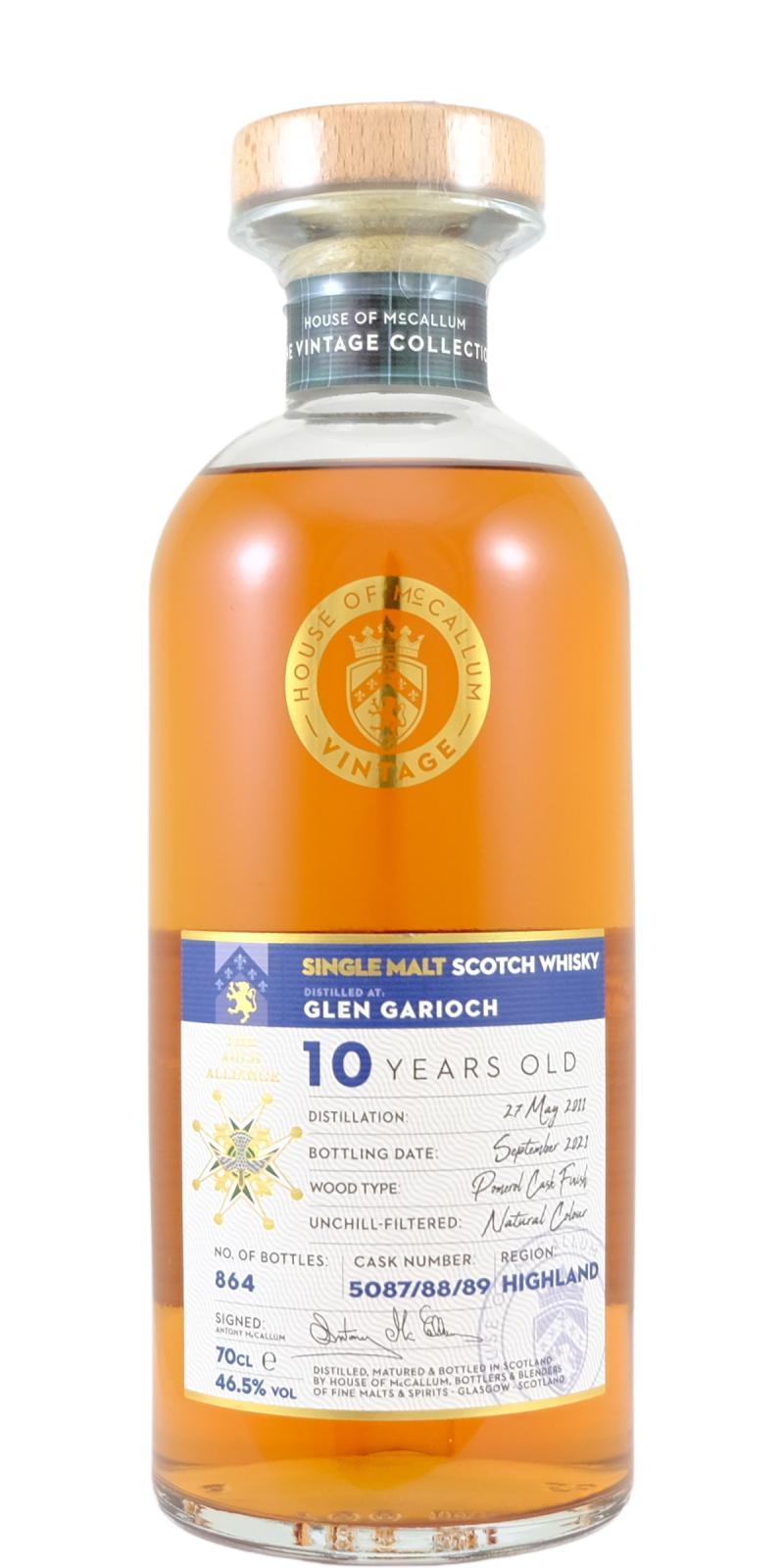 Glen Garioch 2011 HoMc The Vintage Collection