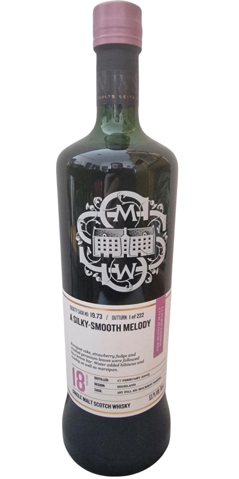 Glen Garioch 2003 SMWS 19.73 A silky-smooth melody