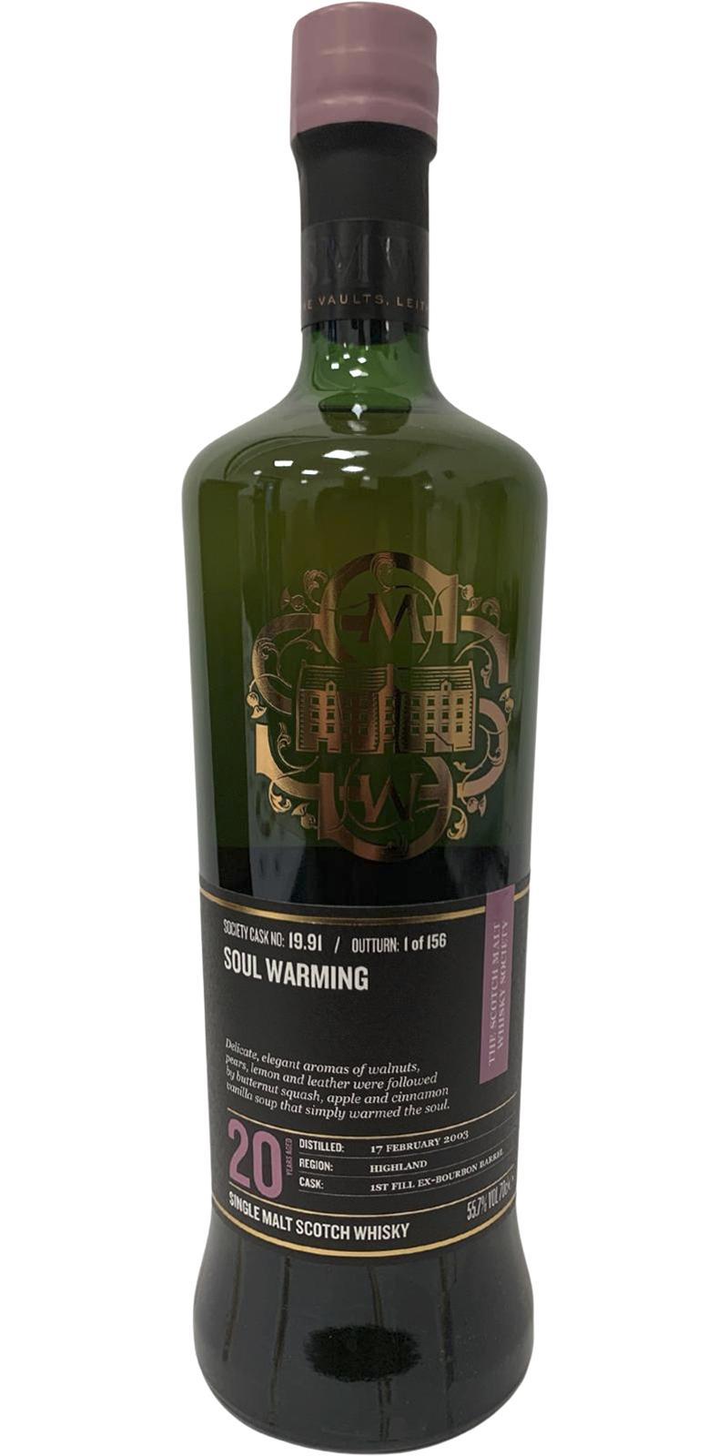 Glen Garioch 2003 SMWS 19.91 Soul warming