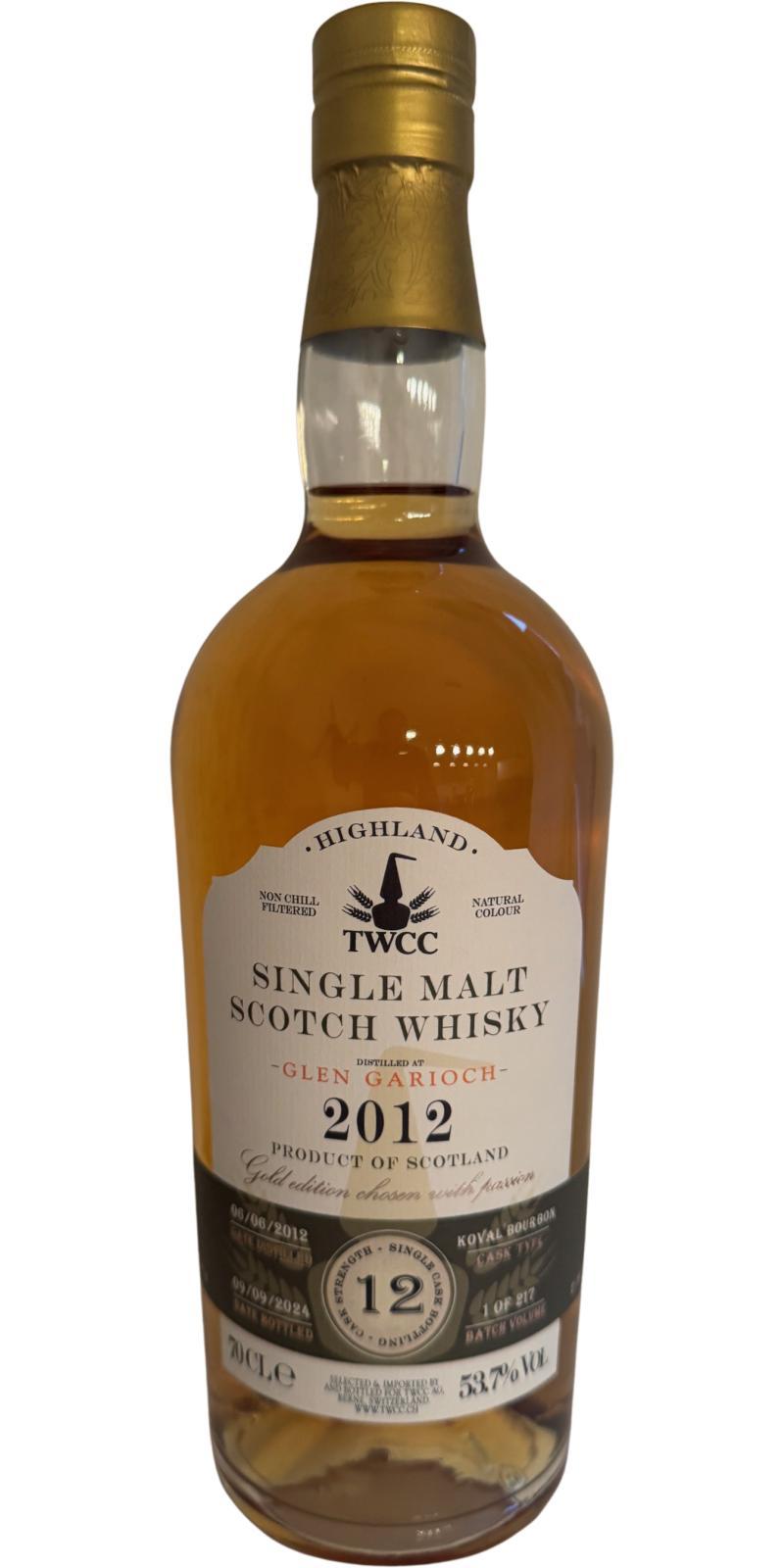 Glen Garioch 2012 TWCC