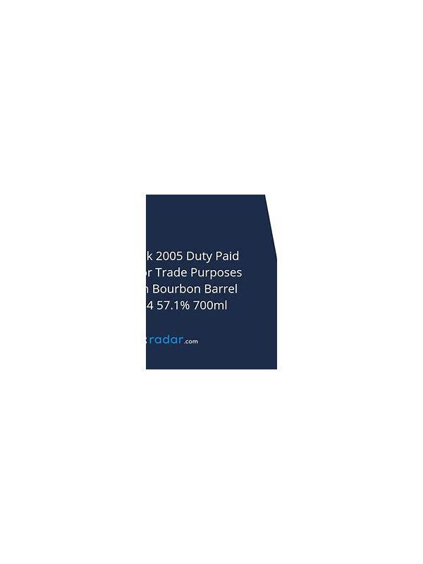 Springbank 2005 Duty Paid Sample - For Trade Purposes Only