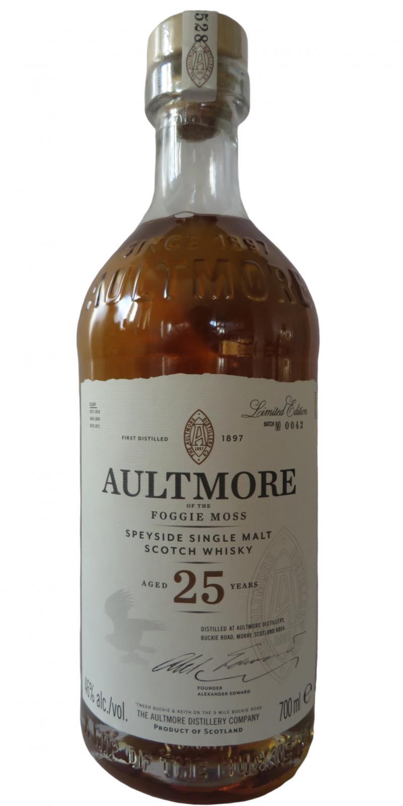 Aultmore 25-year-old Foggie Moss