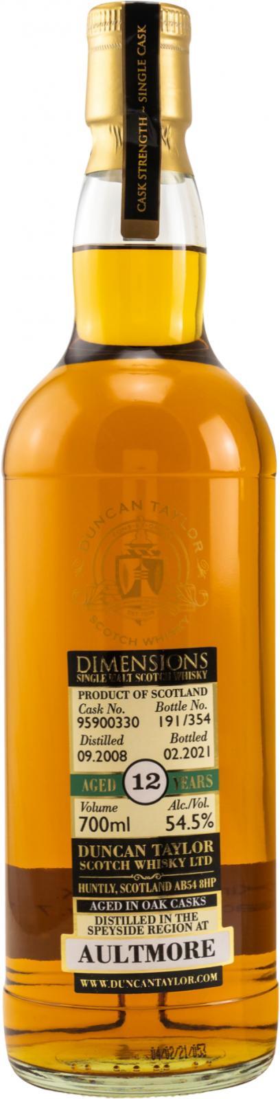 Aultmore 2008 DT Dimensions