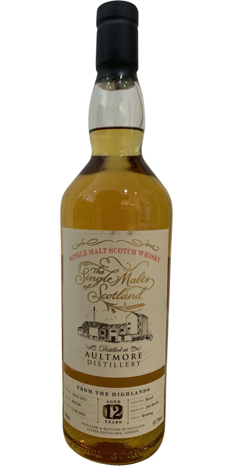 Aultmore 2011 ElD The Single Malts of Scotland