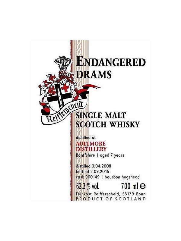 Aultmore 2008 FR Endangered Drams
