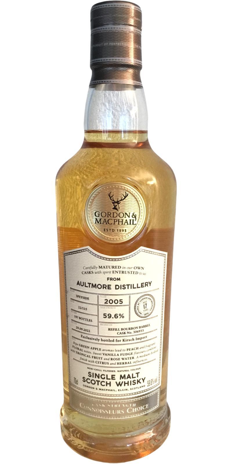 Aultmore 2005 GM Connoisseurs Choice - Cask Strength