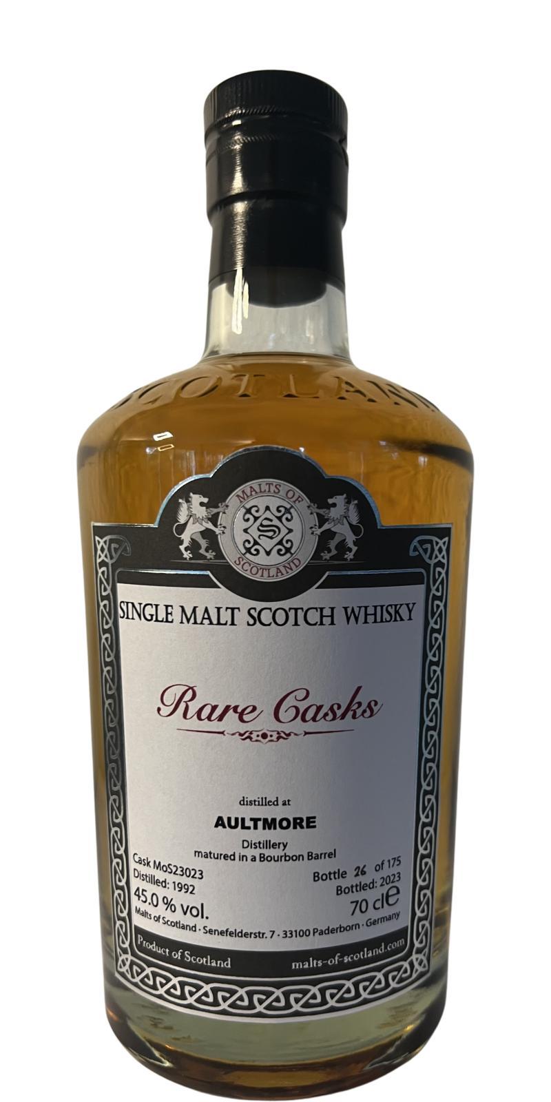 Aultmore 1992 MoS Rare Casks